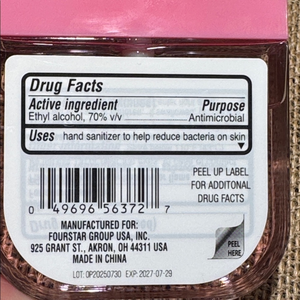NEW b•pure Moisturizing Hand Sanitizer limited edition set of 4 - Picture 6 of 6